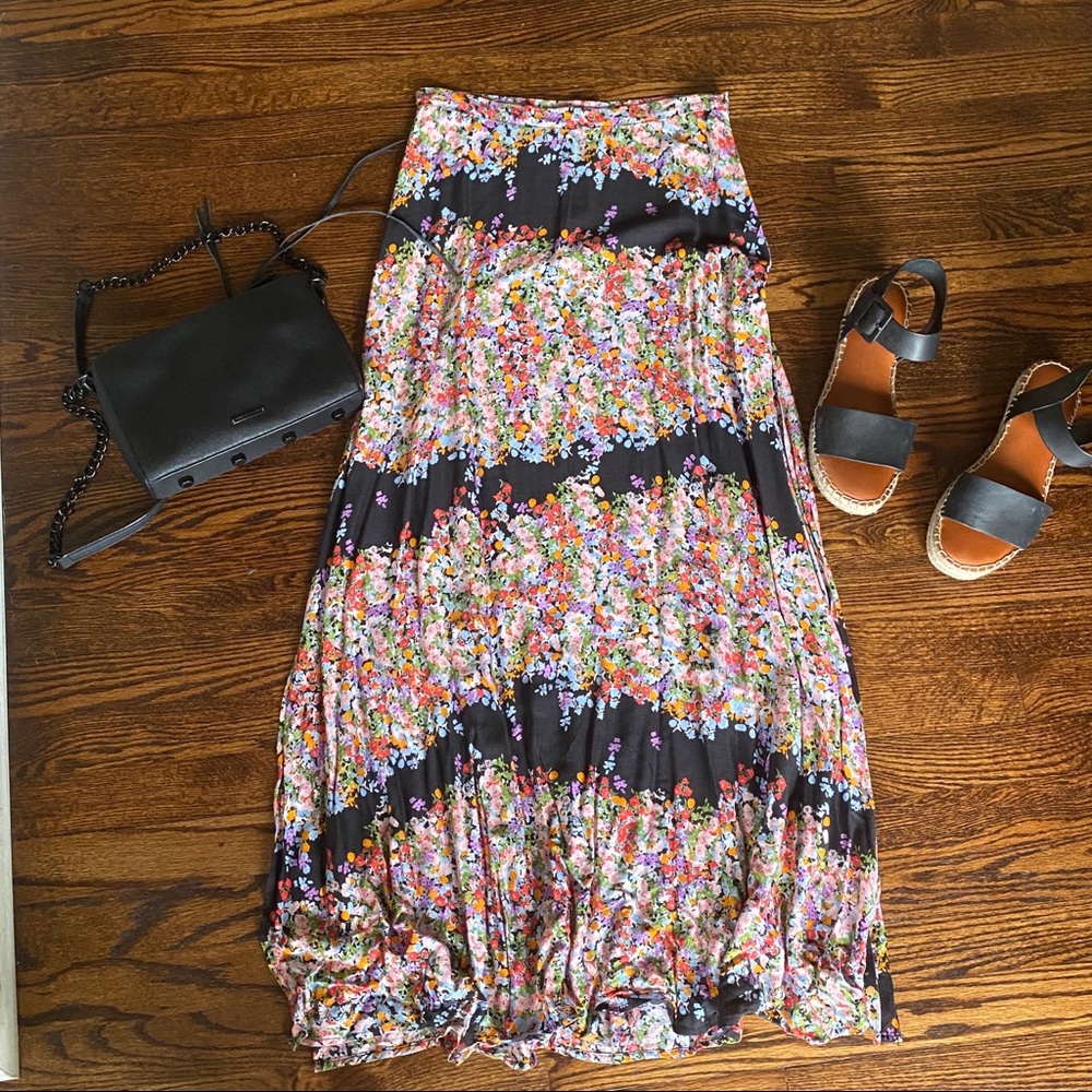 Floral floor length skirt